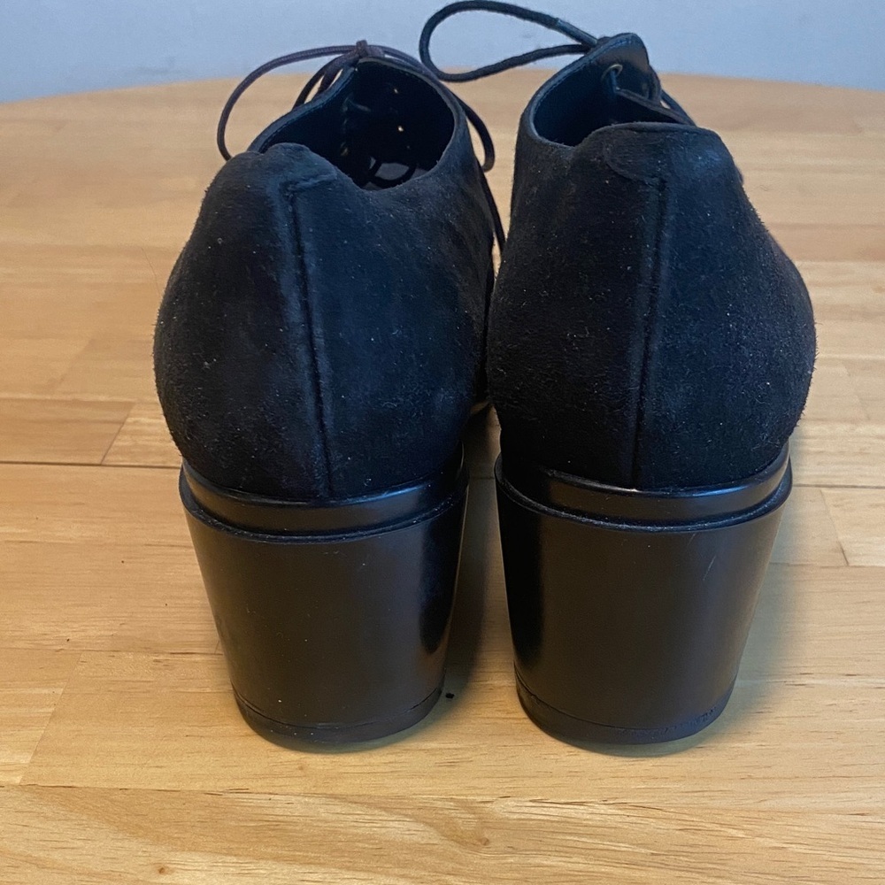 Robert Clergerie Suede Voel Platform Oxfords Size 10 - Picture 6 of 12